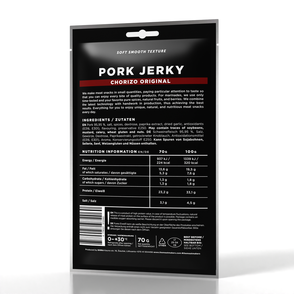 CHORIZO | PORK JERKY 70G