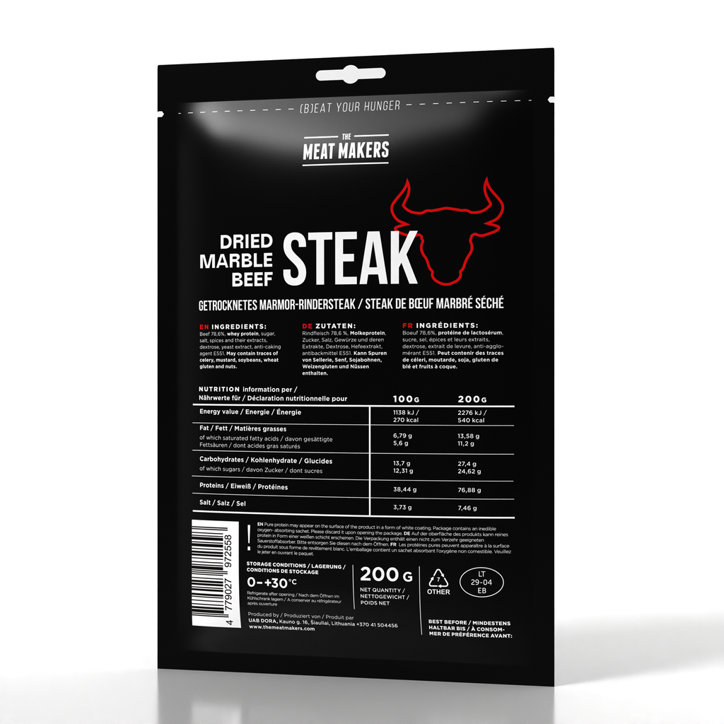 MARBLE | DRIED BEEF STEAK 200G