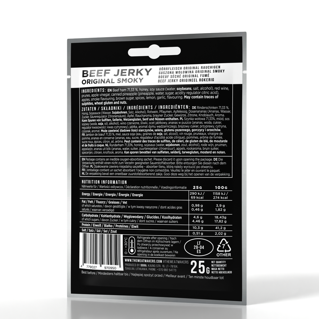 ORIGINAL SMOKY | SOFTER BEEF JERKY 25G