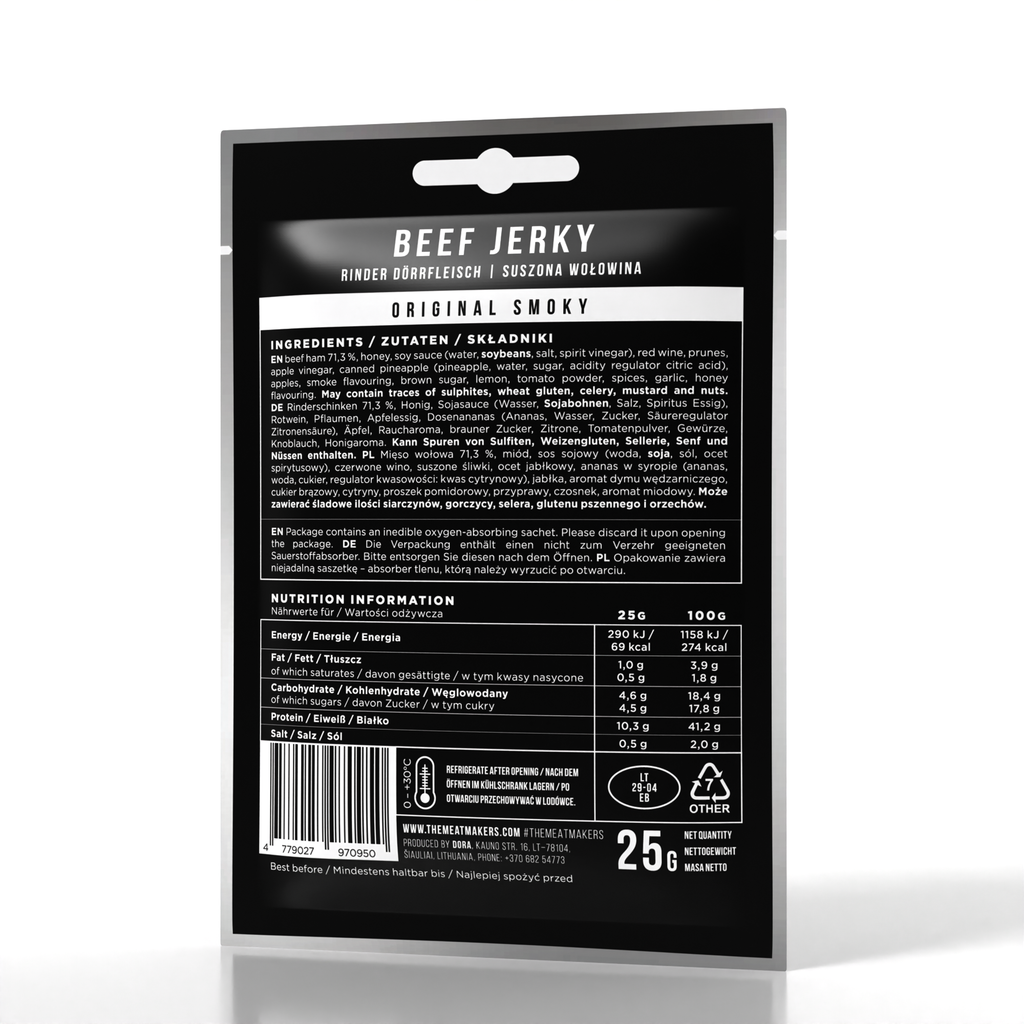 ORIGINAL SMOKY | SOFTER BEEF JERKY 25G