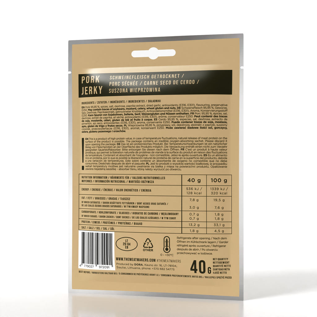 20 x ORIGINAL | TACTICAL PORK JERKY 40G