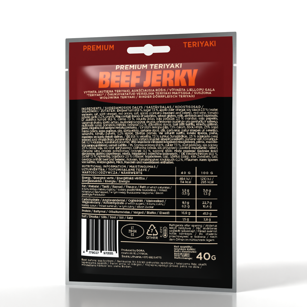 TERIYAKI | GOURMET BEEF JERKY 40G